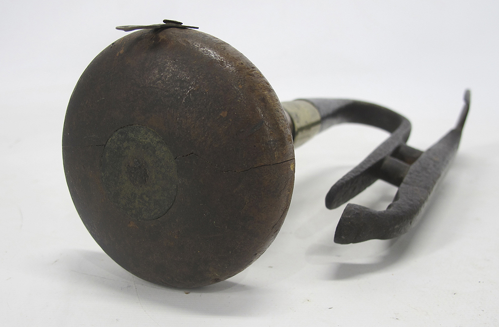 Antique 19th Century Wrought Iron &Wood Farriers Buttress Horse Shoeing